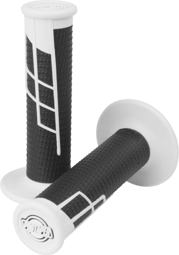 ProTaper - ProTaper Clamp-On Half Waffle Grips - White/Black - 021667