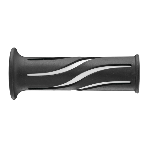 BikeMaster - BikeMaster Wave Grips - Black/White - 105937