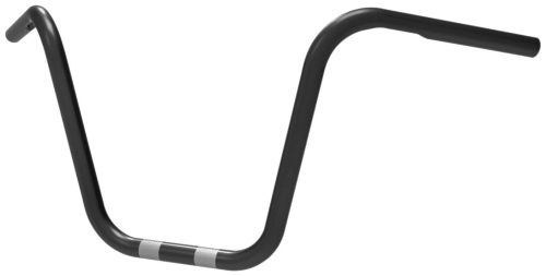Khrome Werks - Khrome Werks 1in. Narrow Glide Ape Hanger Handlebar - Dimpled - 12in. - Black - 300823