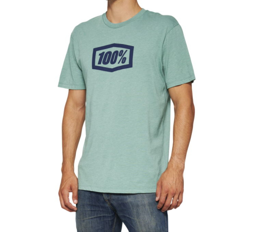 100% - 100% Icon T-Shirt - 20000-00035 - Ocean Blue - Small