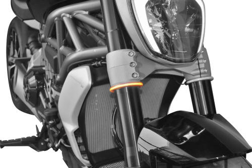 New Rage Cycles - New Rage Cycles Rage 360 LED Front Turn Signal - 50mm - Clear - RAGE-360-50