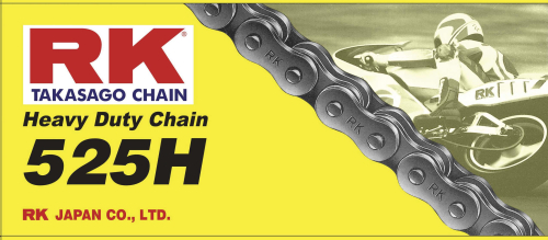 RK - RK 525H M Heavy Duty Chain - 130 Links - Natural - 525H-130