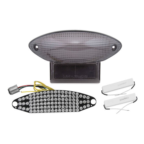 BikeMaster - BikeMaster Integrated Taillight - Smoke Lens - 261773