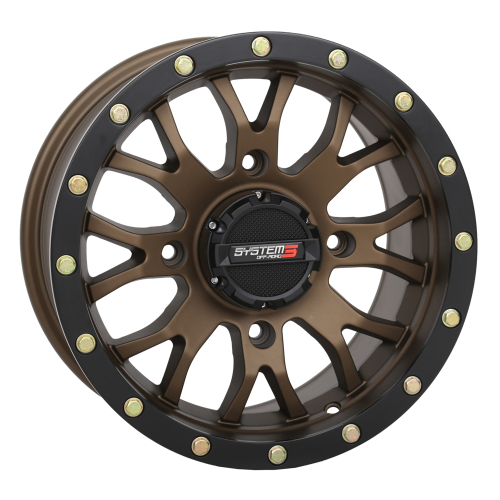 System 3 - System 3 ST-3 Simulated Beadlock Wheel - 15x7 - 5+2(+40mm) - 4/156 - Bronze - 15S3-1256