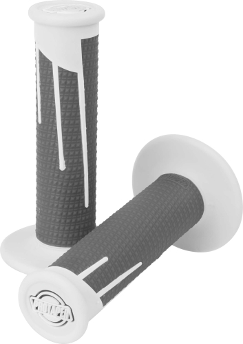 ProTaper - ProTaper Clamp-On Full Diamond Grips - White/Dark Gray - 021690
