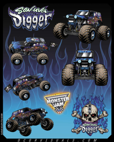 DCOR - DCOR Decal Sheet - Son-Uva-Digger - 40-90-210