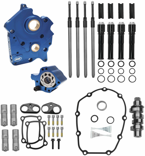 S&S Cycle - S&S Cycle 475 Chain Drive Camchest Kit - Gloss Black - 310-1012