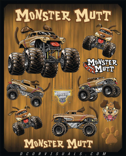 DCOR - DCOR Decal Sheet - Monster Mutt - 40-90-203