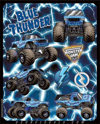 DCOR - DCOR Decal Sheet - Blue Thunder - 40-90-209