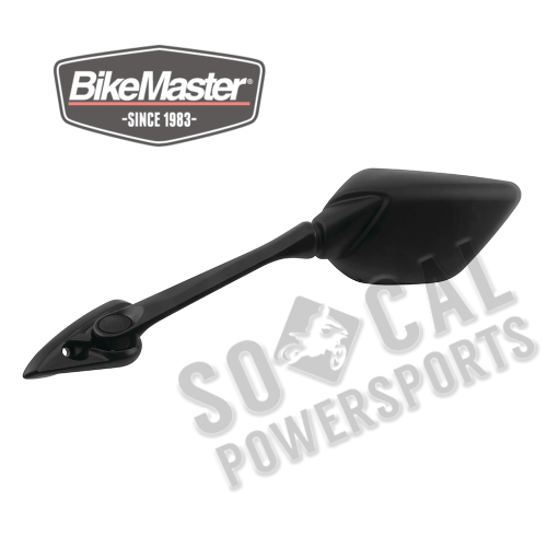 BikeMaster - BikeMaster OEM Replacement Mirror - Left - Black - 600543
