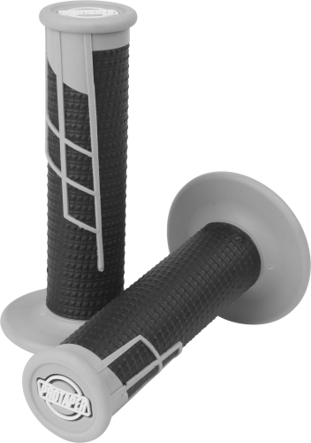 ProTaper - ProTaper Clamp-On Half Waffle Grips - Gray/Black - 021666