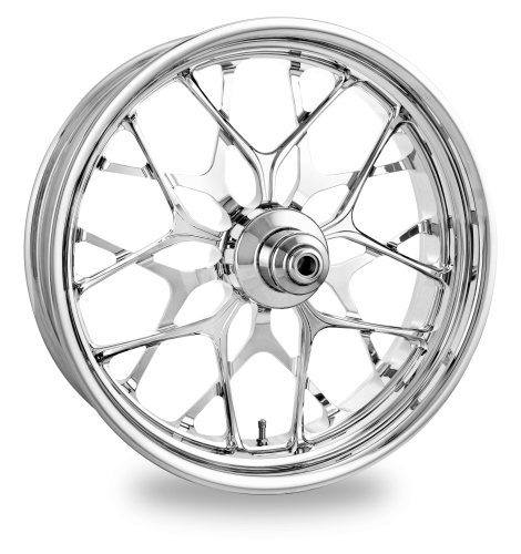 Performance Machine - Performance Machine Galaxy Front Wheel (Dual Disc) - 21in. x 3.5in. - Chrome - 1202-7106P-GALAJ-CH