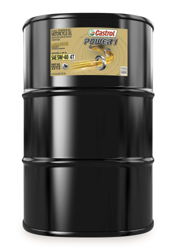 Castrol - Castrol Power 1 Racing 4T Motorcycle Oil - 5W40 - 55gal. Drum - 159DA9