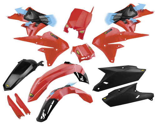 Cycra - Cycra Powerflow Body Kit - Red - 1CYC-9312-32