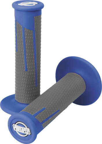 ProTaper - ProTaper Clamp-On Full Diamond Grips - Blue/Dark Gray - 021688
