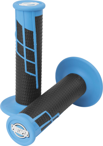 ProTaper - ProTaper Clamp-On Half Waffle Grips - Neon Blue/Black - 021656