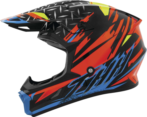 THH Helmets - THH Helmets 710X Assault Helmet - 646180 - Black/Orange - X-Small