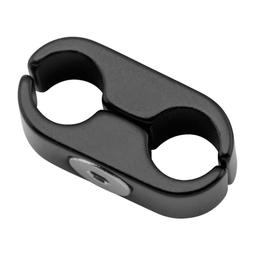 BikeMaster - BikeMaster Cable Clamps - 2 Lines - Black - 152466