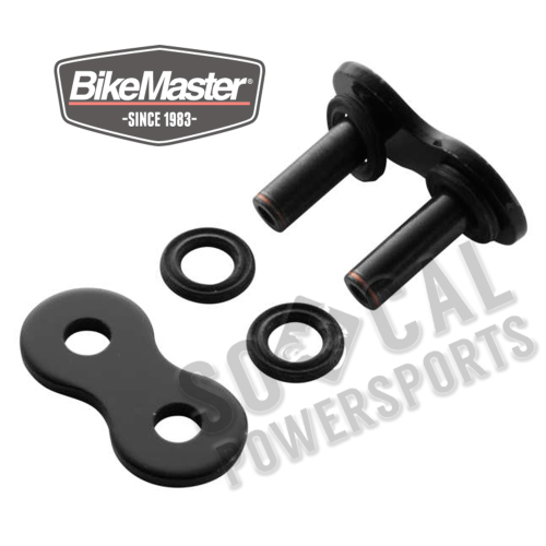 BikeMaster - BikeMaster Rivet Connecting Link for 520 BMXR Series X-Ring Chain - Black - 197341