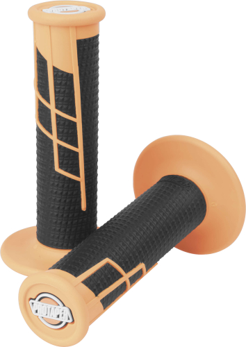 ProTaper - ProTaper Clamp-On Half Waffle Grips - Neon Orange/Black - 021661