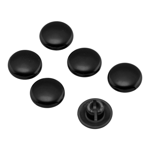 BikeMaster - BikeMaster Bolt Caps - 6mm - Black - 152277