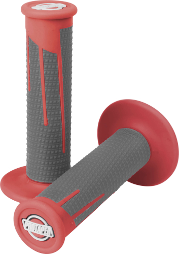 ProTaper - ProTaper Clamp-On Full Diamond Grips - Red/Dark Grey - 021687