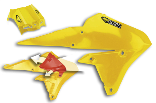 Cycra - Cycra Powerflow Intake Radiator Shrouds - Lighting Gold - 1CYC-1778-66