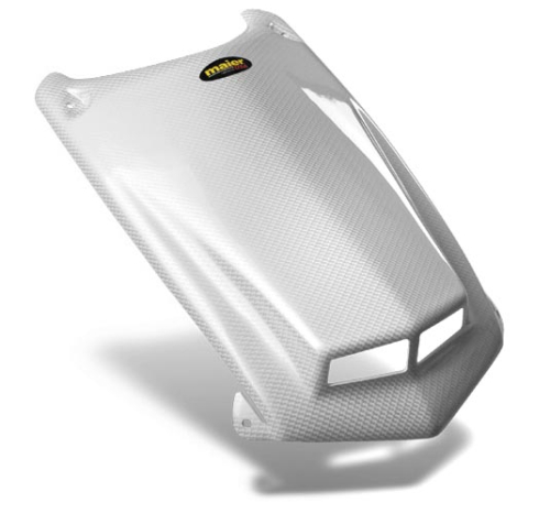 Maier Mfg - Maier Mfg Vented Hood - White Carbon Fiber - 50972-31