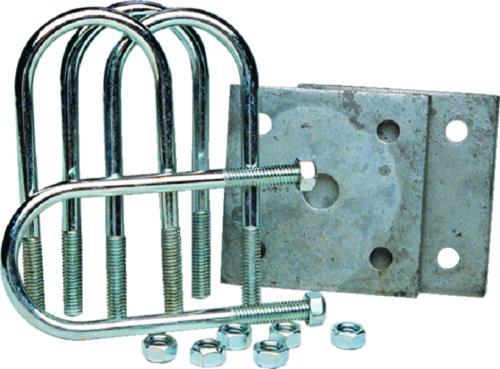 Tie Down Engineering - Tie Down Engineering Galvanized Tie Plate Kit - 2in. Square Axles - 81185