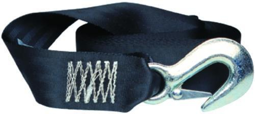 Tie Down Engineering - Tie Down Engineering Winch Strap With Heavy Duty Forged Latch Hook and Tail - 2in. x 20ft. - 50472