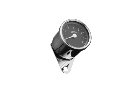 Highway Hawk - Highway Hawk Electronical Tachometer with Mounting Bracket - Black Face, Blue LED - HH-67-801