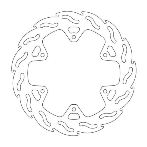 Moto-Master - Moto-Master Flame Brake Disc - 110348