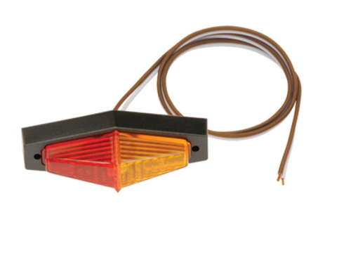 Cequent - Cequent Fender Mount Clearance/Side Marker Lights w/Mount - Red/Amber - 40-40-004