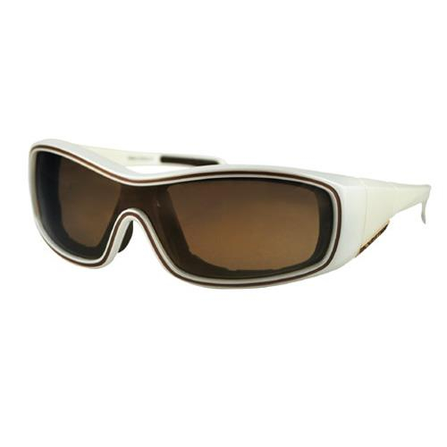 Bobster Eyewear - Bobster Eyewear Zoe Convertible Sunglasses - BZ0E501 - Pearl / Brown Gold Mirror Lens - OSFM