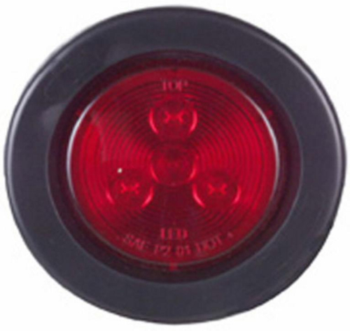 Optronics Inc - Optronics Inc Round LED Sealed Marker/Clearance Lights - 2in. - Red - 3 Diodes - MCL-55RK RED