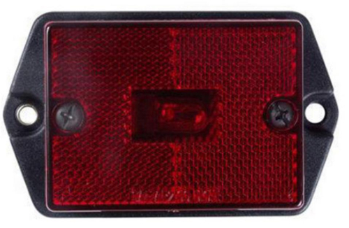 Optronics Inc - Optronics Inc Rectangular Reflector Marker/Clearance Lights - Red - MC35RS