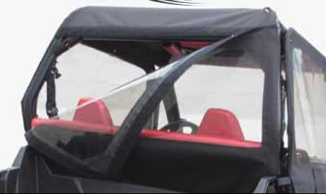 PR Products - PR Products Polaris Rear Enclosure with Window - Black - POMR-RW-BK