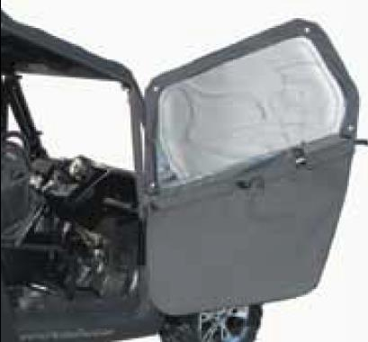 PR Products - PR Products Polaris Full/Half Doors - Black - POXP-FD-BK