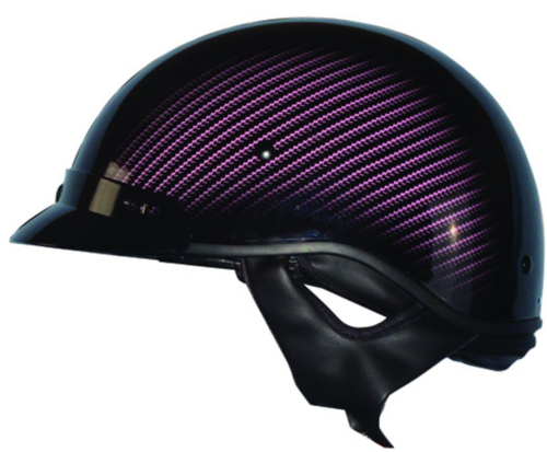 Zoan - Zoan Route 66 Carbon Graphics Helmet - 031-068 - Gloss Black/Carbon Pink - 2XL