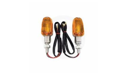 Emgo - Emgo Mini Stalk LED Marker Lights - Polished Aluminum - 61-75660