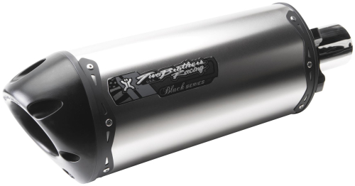 Two Brothers Racing - Two Brothers Racing M-2 Black Series V.A.L.E. Dual Shorty Slip-On - Titanium - 005-910408V-B