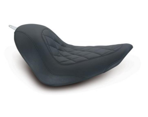 Mustang - Mustang Tripper Solo Seat - Diamond Stitch - Black - 76784