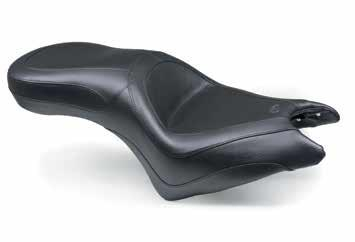 Mustang - Mustang One-Piece Touring Seat - 12.5in. Front W x 10in. Rear W - 75971