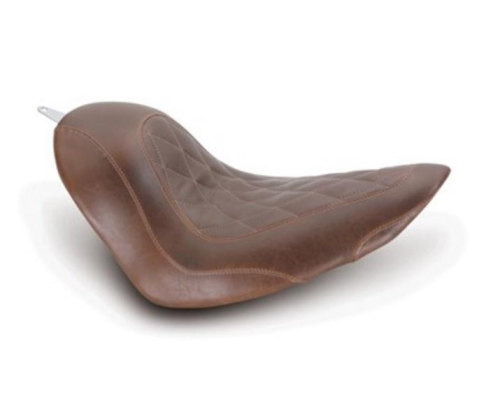 Mustang - Mustang Tripper Solo Seat - Diamond Stitch - Brown - 76788