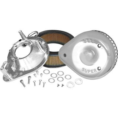 S&S Cycle - S&S Cycle Teardrop Air Cleaner Kit SB EFI For 1995-Up Big Twin - Chrome - 4in. - 17-0498