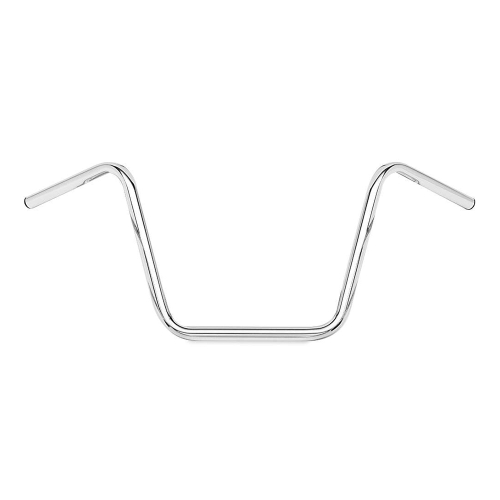 Bikers Choice - Bikers Choice 1in. High Buckhorn Custom V-Twin Handlebar - Standard - Chrome - 400197