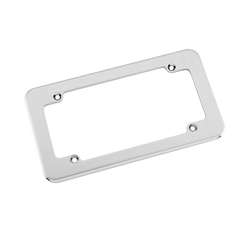 Bikers Choice - Bikers Choice License Plate Frame - 8.75in.W x 4.75in.H Large Smooth - 482451