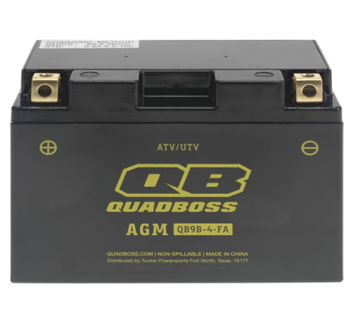 QuadBoss - QuadBoss Maintenance-Free AGM Battery - YT9B-BS - HT9B-4-FA-QB