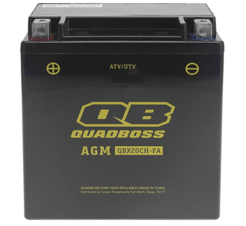 QuadBoss - QuadBoss Maintenance-Free AGM Battery - YTX20CH-BS - HTX20CH-FA-QB
