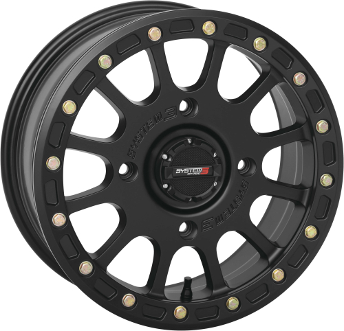 System 3 - System 3 SB-5 Beadlock Wheel - 14x7 - 5+2(+38mm) - 4/137 - Matte Black - 14S3-5537